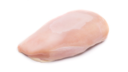 Raw chicken fillet isolated