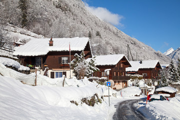 Winter in alps