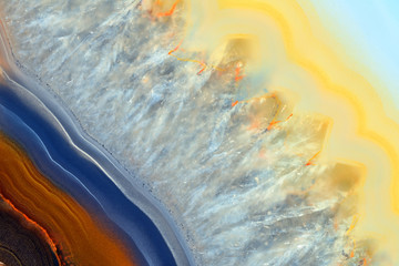Background with slice of natural stone agate