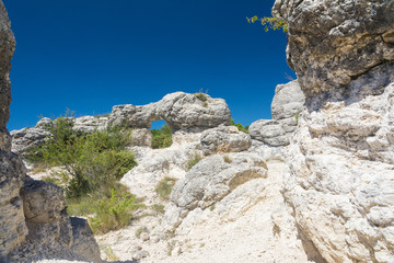 Les mourres of Forcalquier in France