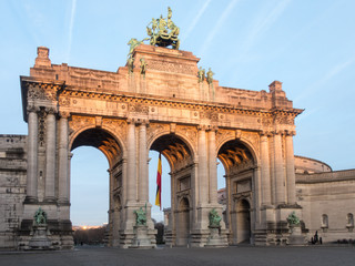 Fototapeta na wymiar Monument à la glorification de l'indépendance de la Belgique