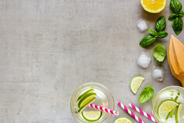 Healthy homemade lemonade