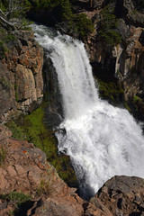 Obraz premium Undine Falls in Yellowstone National Park