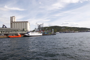 Fototapeta premium Port industriel de Oslo, Norvège