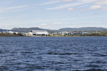Fototapeta premium Fjord de Oslo, Norvège 