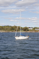 Voiler sur le fjord de Oslo, Norvège