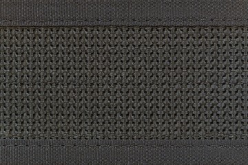 Macro shot of a belt made of polyester.