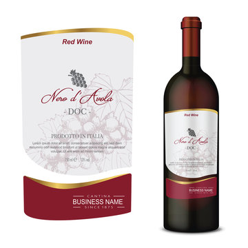 Fototapeta Vector wine label
