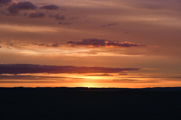 Fototapeta na wymiar Sunset Northumberland
