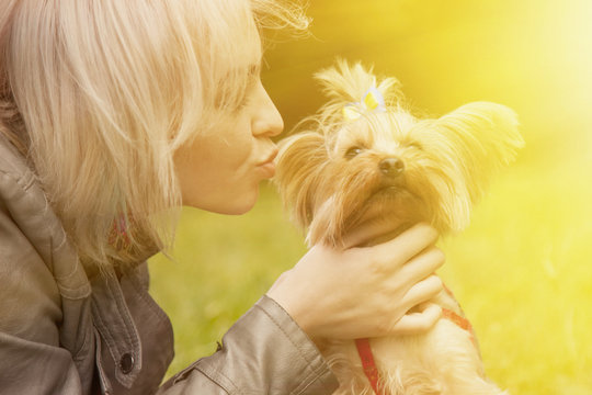 Young Teen Dog Lick