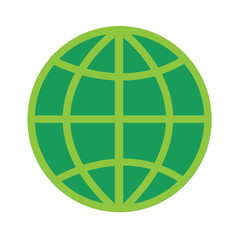 Obraz premium Globe vector icon