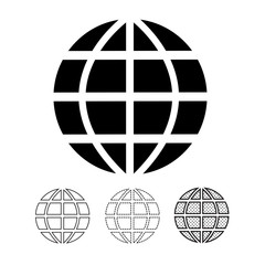Globe vector icon