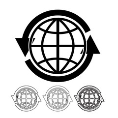 Globe vector icon