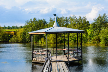 gazebo on the lake