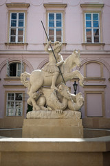 Obraz premium Church of Saint Stephen the King in Nova Kelca near Domasa dam, Slovakia