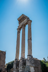 Three Column Roman Ruin  - 219667903