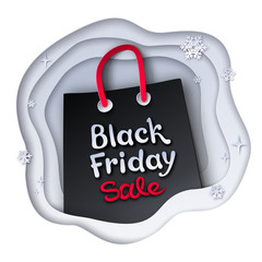 Black Friday sale shopping bag