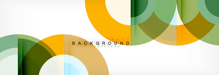 Fototapeta premium Vector circle abstract background