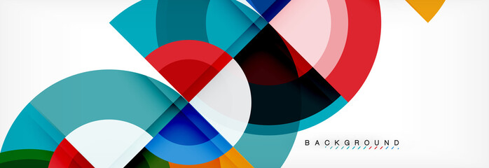 Obraz premium Vector circular geometric abstract background
