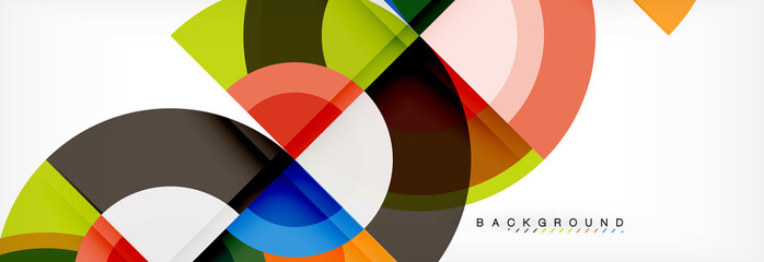 Fototapeta premium Vector circle abstract background