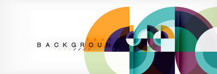 Fototapeta premium Vector circular abstract background