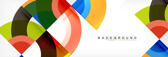 Fototapeta premium Vector circle abstract background