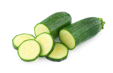 zucchini isolated on white background