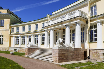 Fototapeta na wymiar Maryino - the estate of counts Stroganov in the Leningrad region, Russia
