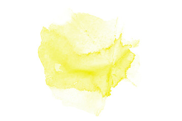 Naklejka premium Abstract watercolor yellow bright spot