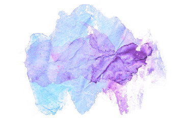 blue violet watercolor stain with abstract texture