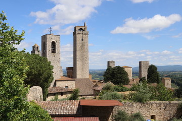 Fototapeta na wymiar San Gimignano, panorama urbano