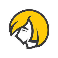 Man head abstract sign