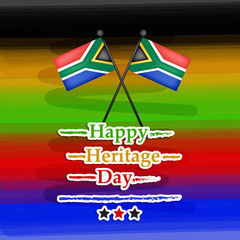 Illustration of South Africa Heritage Background
