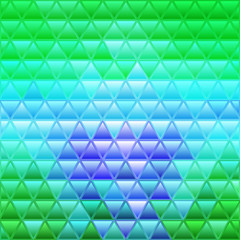 abstract vector stained-glass triangle mosaic background