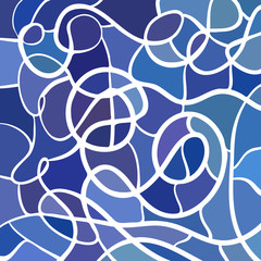 Naklejka premium abstract vector stained-glass mosaic background