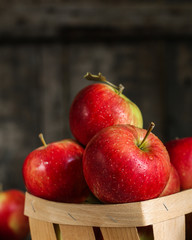 apples. food background. top view