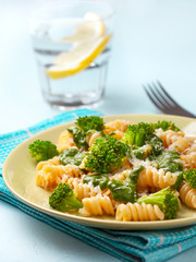 pasta fusilli with broccoli