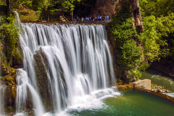 Fototapeta na wymiar Pliva Waterfall, jajce