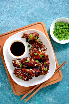 Chicken wings cooked on asian style recipe