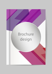 Brochure template, Flyer Design or Depliant Cover for business presentation and magazine cover, annual report