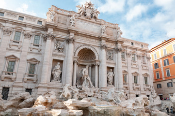Fountain di Trevi in Rome, Italy - obrazy, fototapety, plakaty