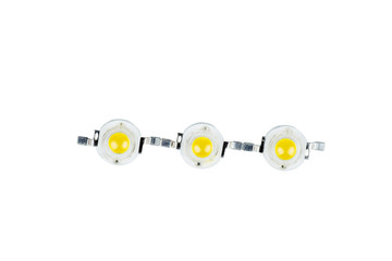 Three medium power SMD white LED chips