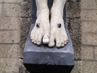 Illustration of Jesus feet