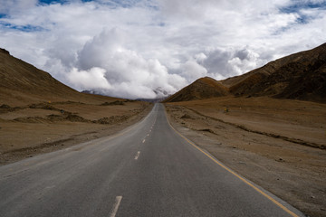 Magnetic Hill in Summer of Leh Ladakh, Jammu and Kashmir, India
