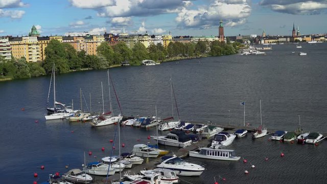Boat club in central Stockholm, Sweden