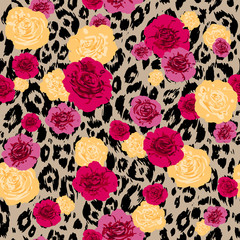 Fototapeta premium Bright Textured animal pattern