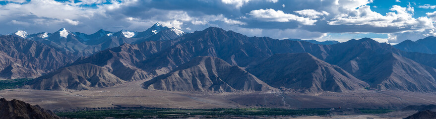 Panorama of Mountain in Leh Ladakh, Jammu and Kashmir, India