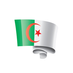 Algeria flag, vector illustration on a white background