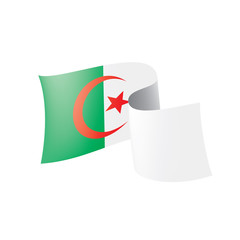 Algeria flag, vector illustration on a white background