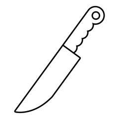 Knife icon. Outline illustration of knife vector icon for web design isolated on white background